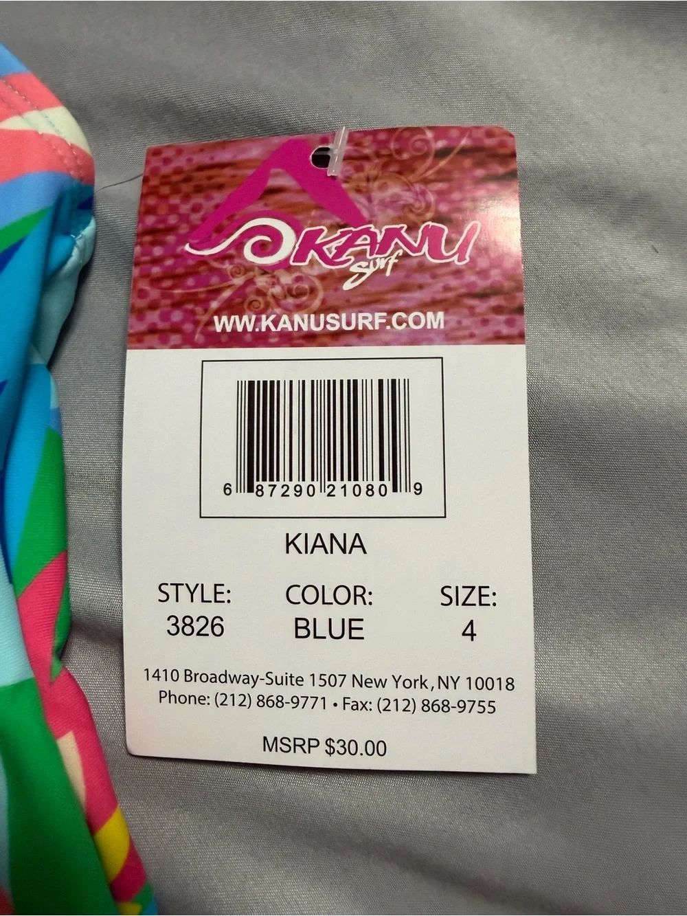 Kanu Surf Blue Floral Burst One-Piece Swimsuit